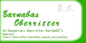 barnabas oberritter business card